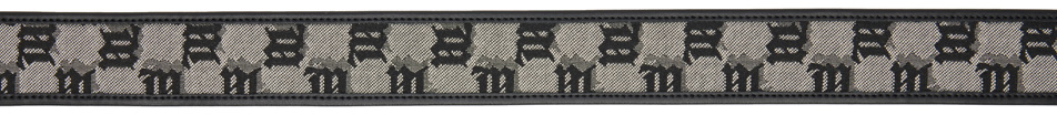 MISBHV Beige Jacquard Monogram Belt