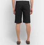 Canali - Cotton-Blend Twill Shorts - Black