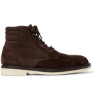 Loro Piana - Icer Walk Shearling-Lined Suede Boots - Brown