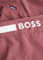 Boss Iconic Logo-print Shell Swim Shorts Red