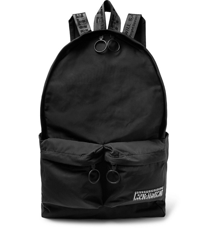 Photo: Off-White - Logo-Appliquéd Canvas Backpack - Men - Black