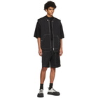 Jil Sander Black Crinkled Sport Vest