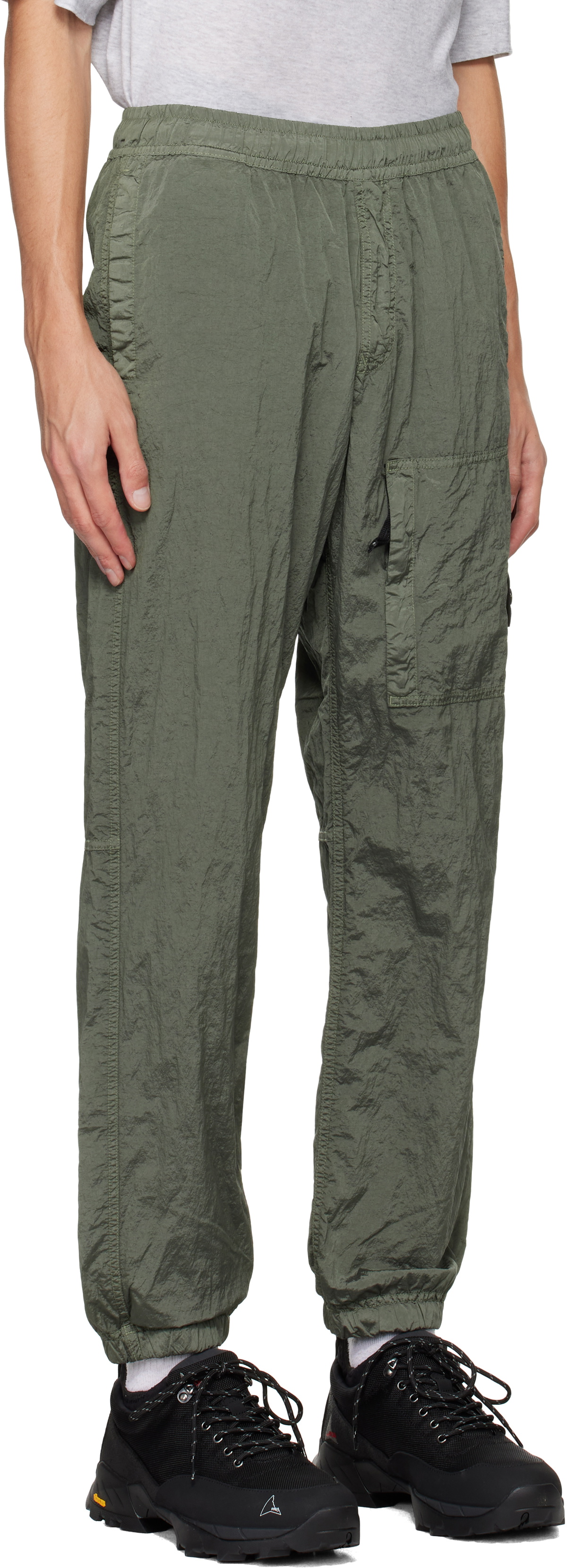 Stone Island Green 31019 Nylon Metal Track Pants Stone Island