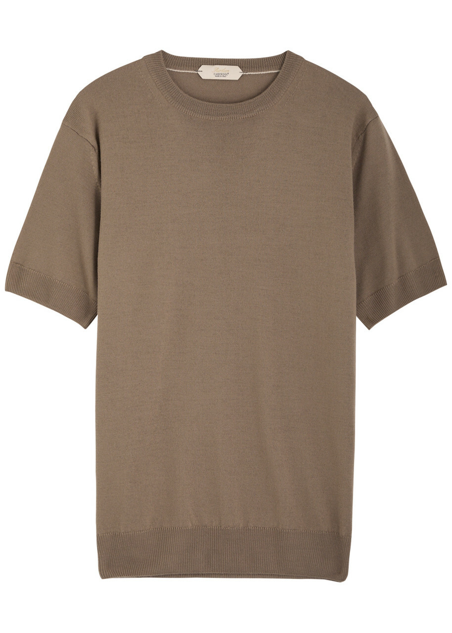 Aurélien Wool T-shirt Taupe