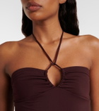 Tory Burch Keyhole halterneck swimsuit