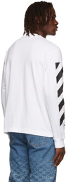 Off-White White Diag Long Sleeve T-Shirt