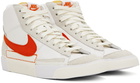 Nike White & Red Blazer Mid '77 Pro Club Sneakers