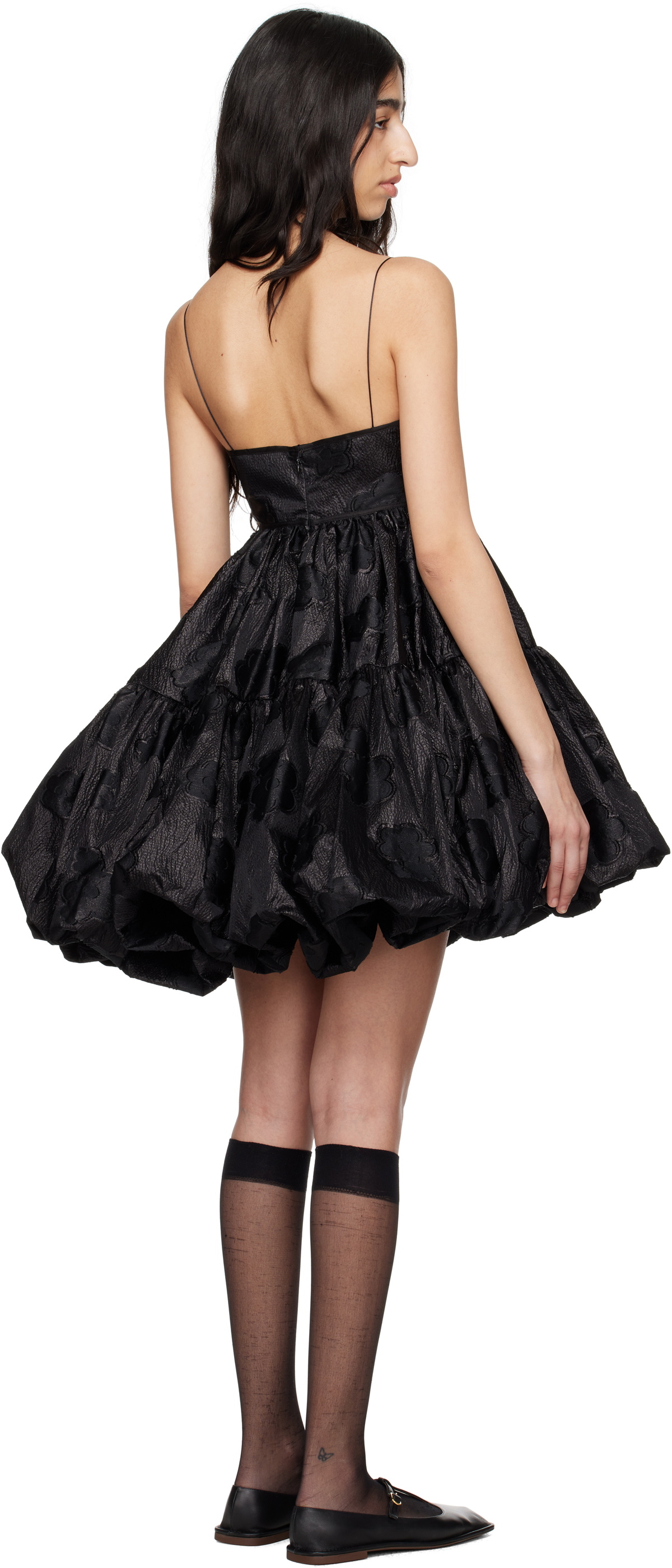 Cecilie Bahnsen Black Osha Minidress