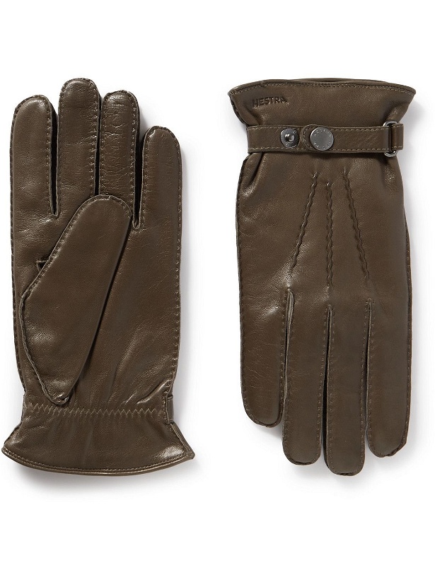 Photo: Hestra - Jake Wool-Lined Leather Gloves - Brown