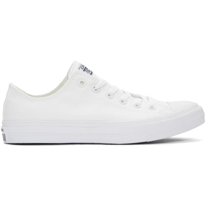 Photo: Converse White Chuck Taylor All Star II Ox Sneakers