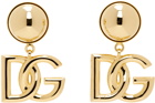 Dolce&Gabbana Gold 'DG' Logo Clip-On Earrings