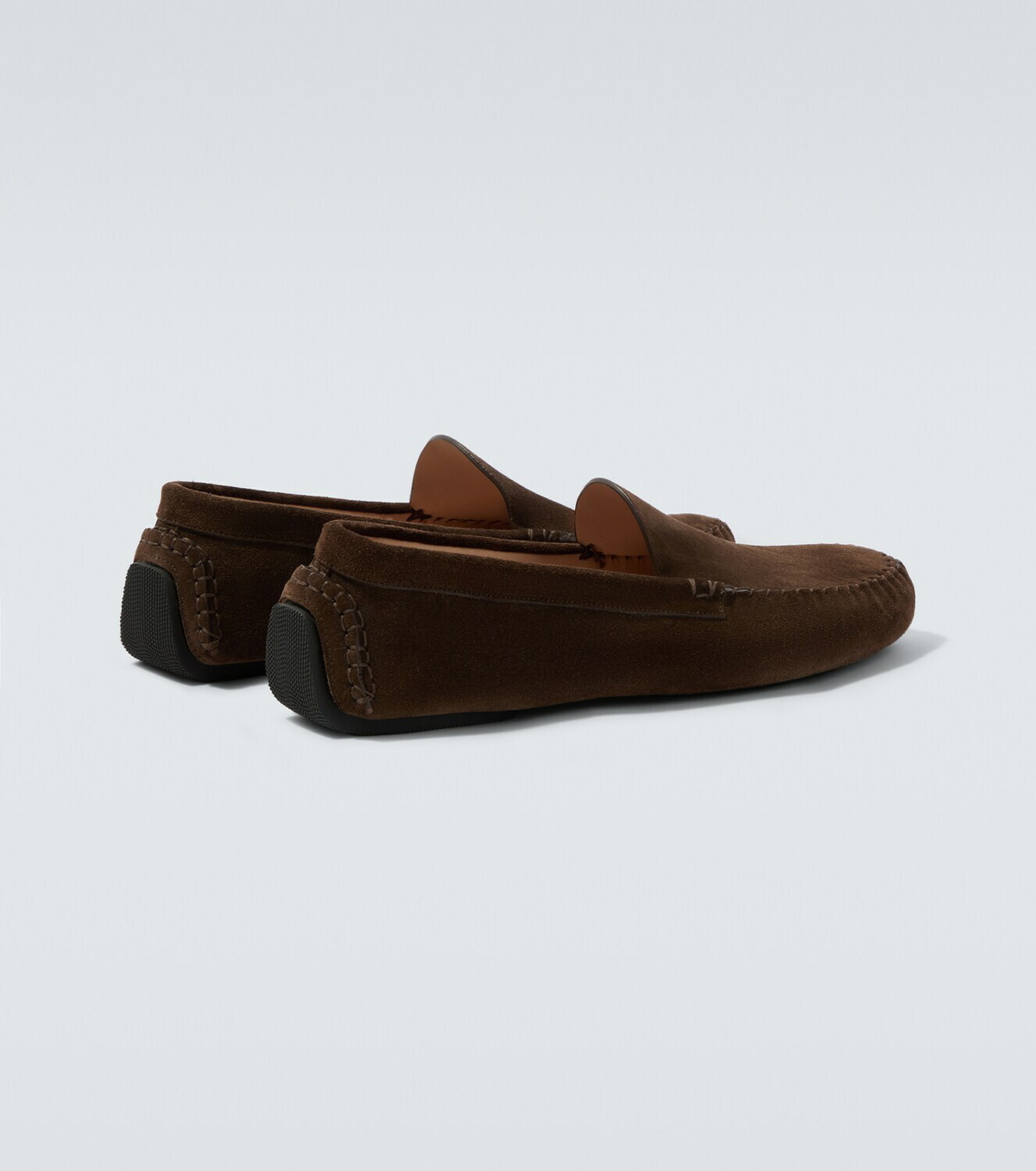 The Row New Lucca suede slip-on shoes