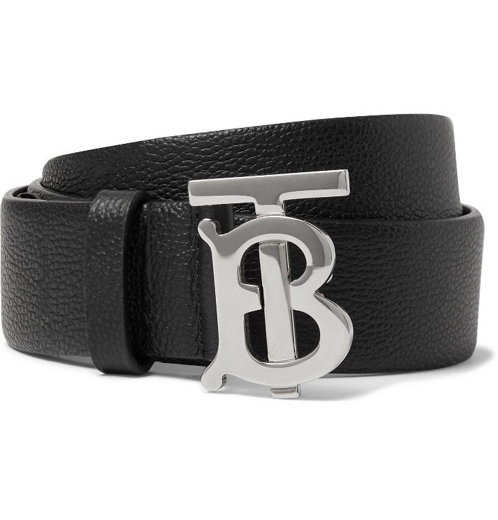 Photo: Burberry - 3.5cm Full-Grain Leather Belt - Black