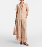 Chloé Floral silk bowling shirt