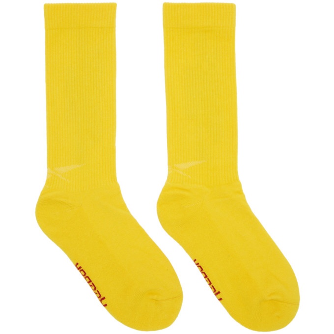 Photo: Vetements Yellow Reebok Edition DHL Socks