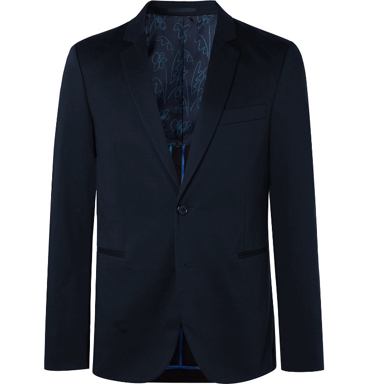 Photo: PS Paul Smith - Navy Cotton-Blend Suit Jacket - Blue