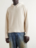 424 - Cotton-Blend Bouclé Hoodie - Neutrals