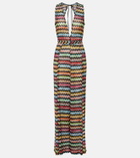 Missoni Zigzag open-back lamé jumpsuit