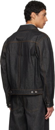 COOR Navy Type 1 Rigid Denim Trucker Jacket