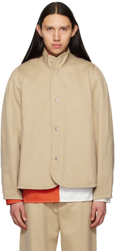 Photo: 3MAN Beige Blanket Jacket