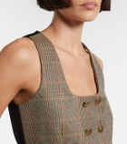 McQueen Prince of Wales check wool vest