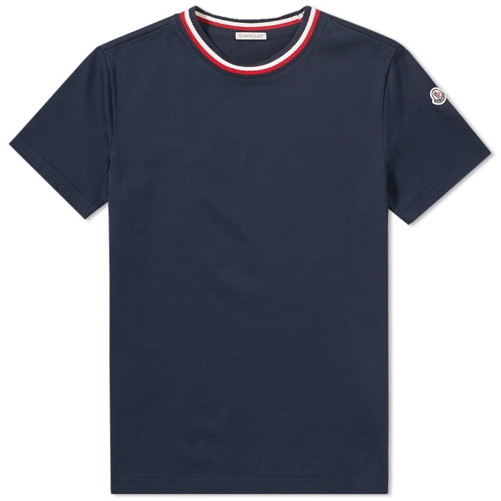 Photo: Moncler Tricolour Knitted Rib Tee