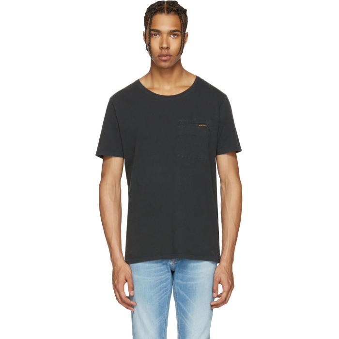 Photo: Nudie Jeans Black Ove T-Shirt