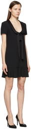 RED Valentino Black Crepe Short Dress