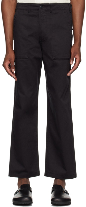 Photo: Universal Works Black Fatigue Trousers