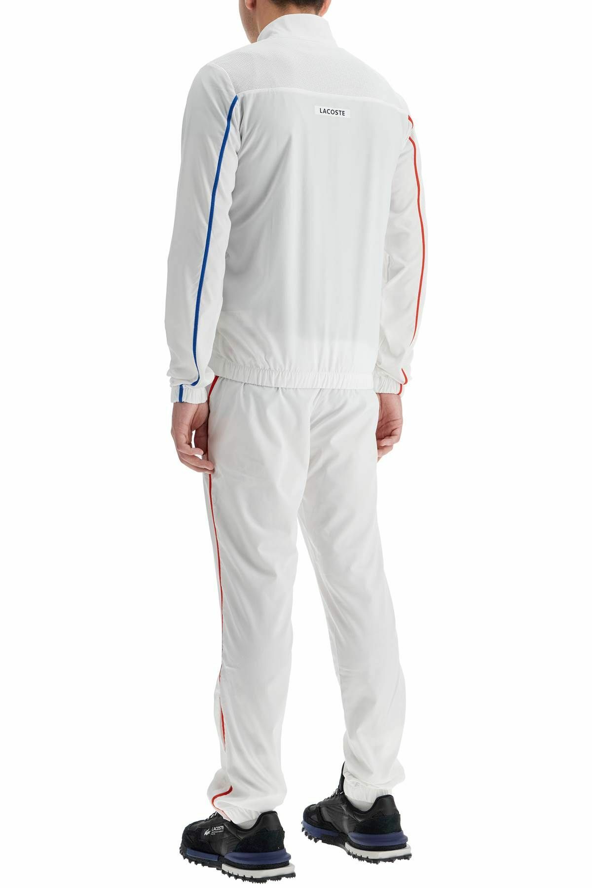 LACOSTE 'sporty tracksuit with contrasting stitching White
