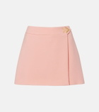 Valentino VGold virgin wool crêpe miniskirt