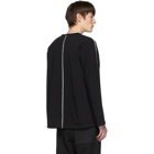 Affix Black Rib Gusset Long Sleeve T-Shirt