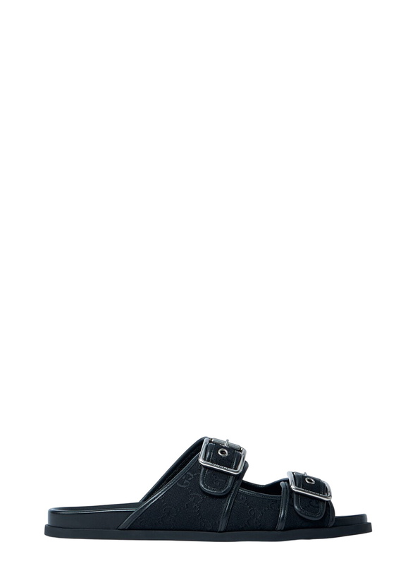 Photo: Gucci GG Slide Sandals With Buckles