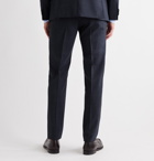Caruso - Slim-Fit Prince of Wales Checked Wool Suit Trousers - Blue