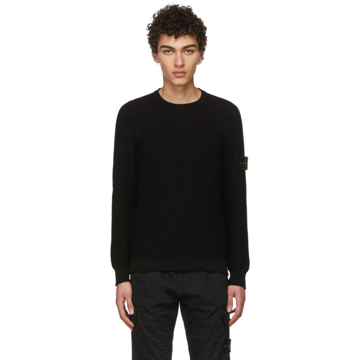 Photo: Stone Island Black Arm Badge Sweater