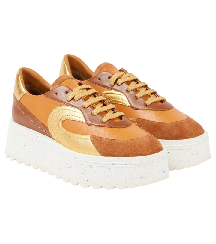 Photo: Clergerie Awake leather platform sneakers