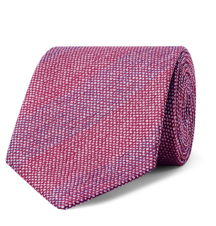 Photo: Charvet - 7.5cm Silk-Jacquard Tie - Red