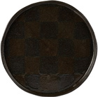 Harlie Brown Studio SSENSE Exclusive Black Glitter Check Plate