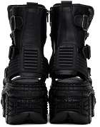 VETEMENTS Black New Rock Edition Leather Boots