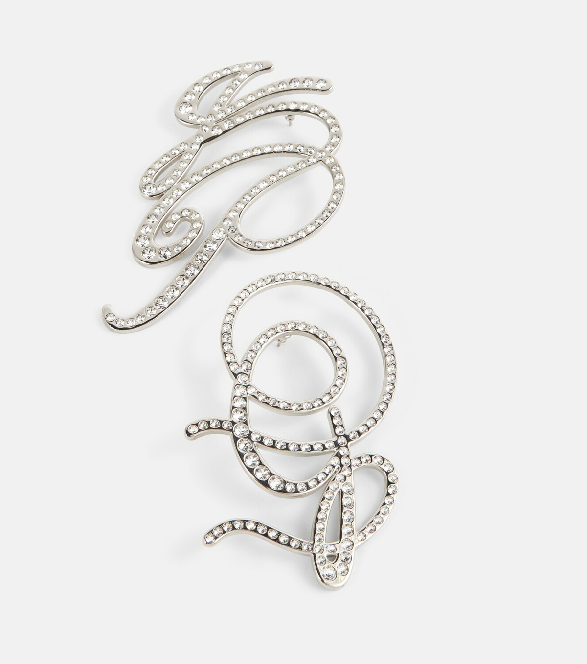 Jean Paul Gaultier - Monogram crystal-embellished earrings