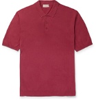 Altea - Linen and Cotton-Blend Polo Shirt - Red