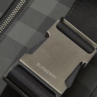 Burberry Men's Sonny Check Waist Bag in Charcoal