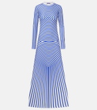 Jean Paul Gaultier Printed jersey maxi dress
