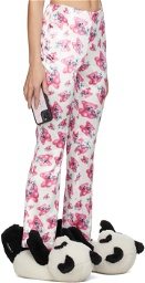 I'm Sorry by Petra Collins SSENSE Exclusive Pink & White Petra Bell Trousers