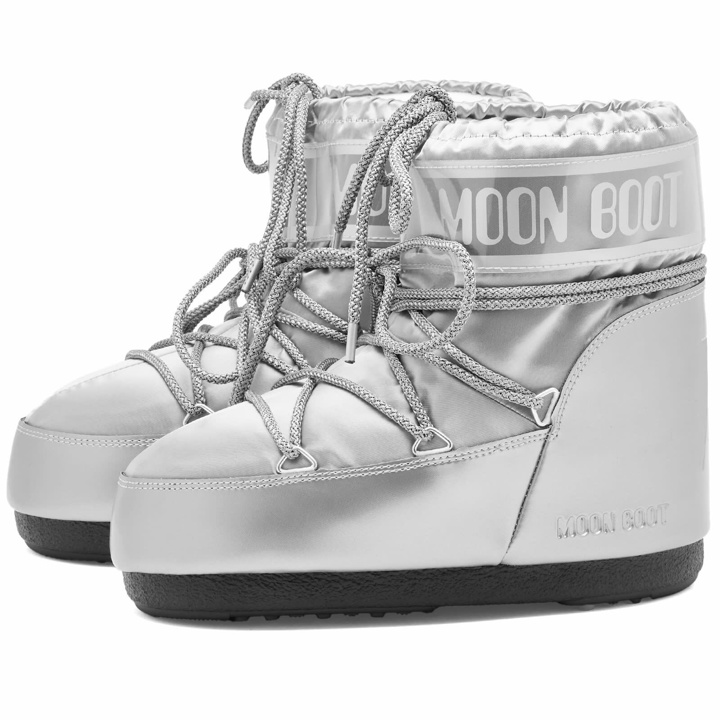 Photo: Moon Boot Women's Icon Low Glance Boots in Silver