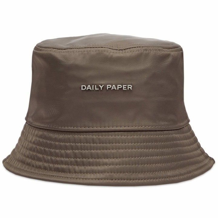 Photo: Daily Paper Men's Azurki Bucket Hat in Taupe Grey