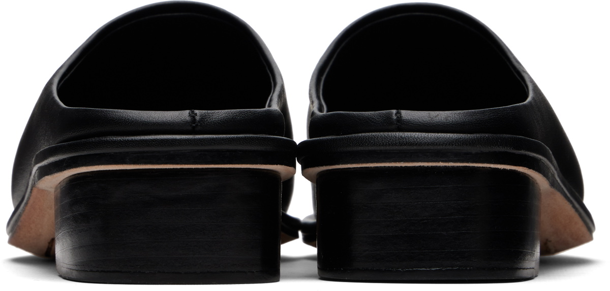 Lauren Manoogian Black Square Mule Loafers