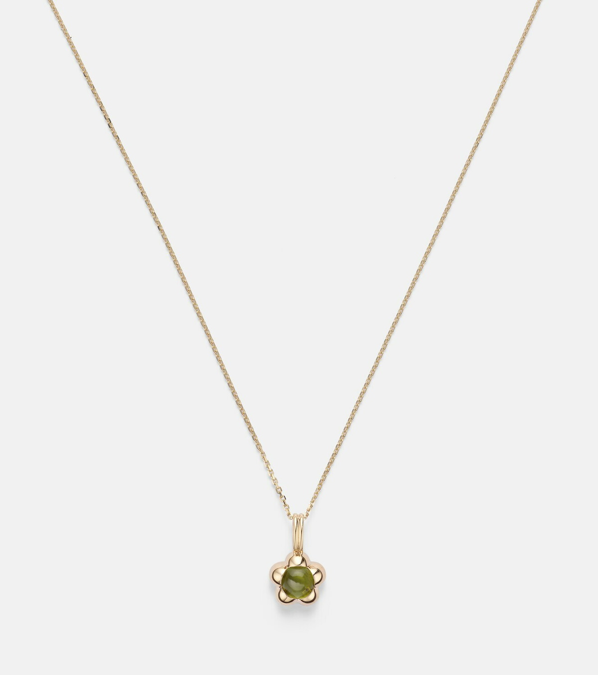 Stone and Strand Kensington 14kt gold necklace with peridot