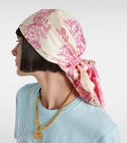 Versace Underwater Barocco silk satin scarf