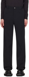 Uncertain Factor Black Roll Trousers